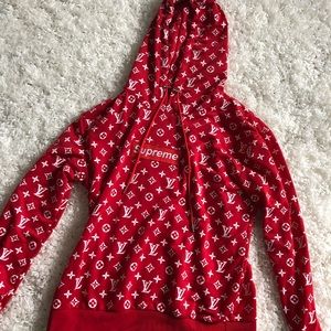 Only worn once supreme Louis Vuitton jacket